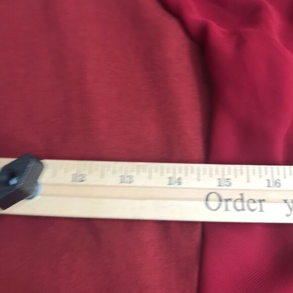 Talia Peru Bali Top Womens Small Brick Red Flutter Kimono Sleeve Cowl Neck NEW - Picture 9 of 11